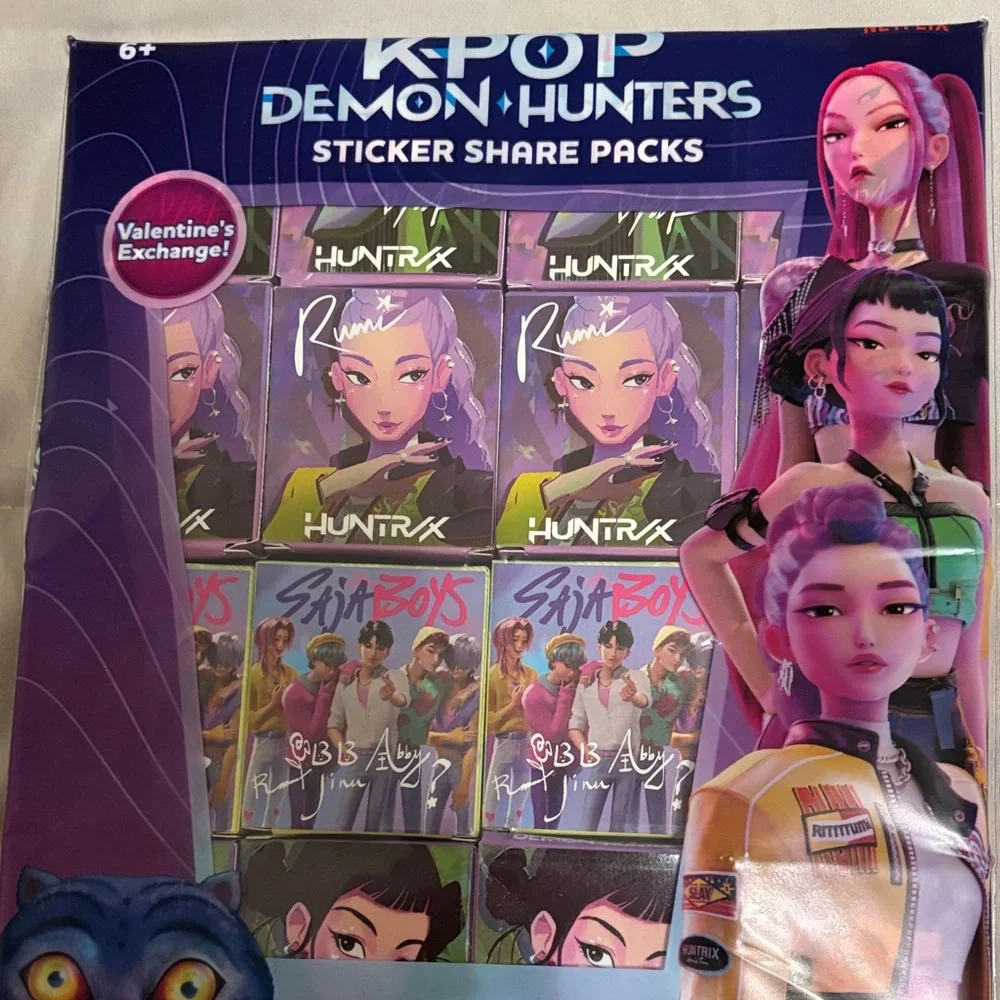 KPOP Demon Hunters Sticker Share Packs - Multicolor